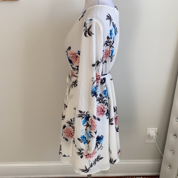 L’ Atiste By Amy Ivory Floral Long Sleeve Wrap Dress - Picture 3 of 7